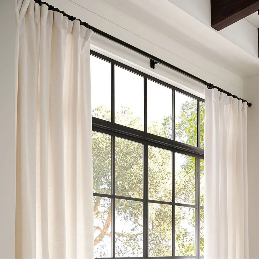 Pottery Barn Linen Blend Curtain Panels in Ivory